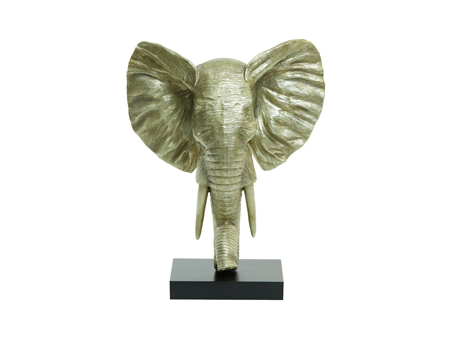 Ornement ÉLÉPHANT - 38,5x19,5x49cm - Doré