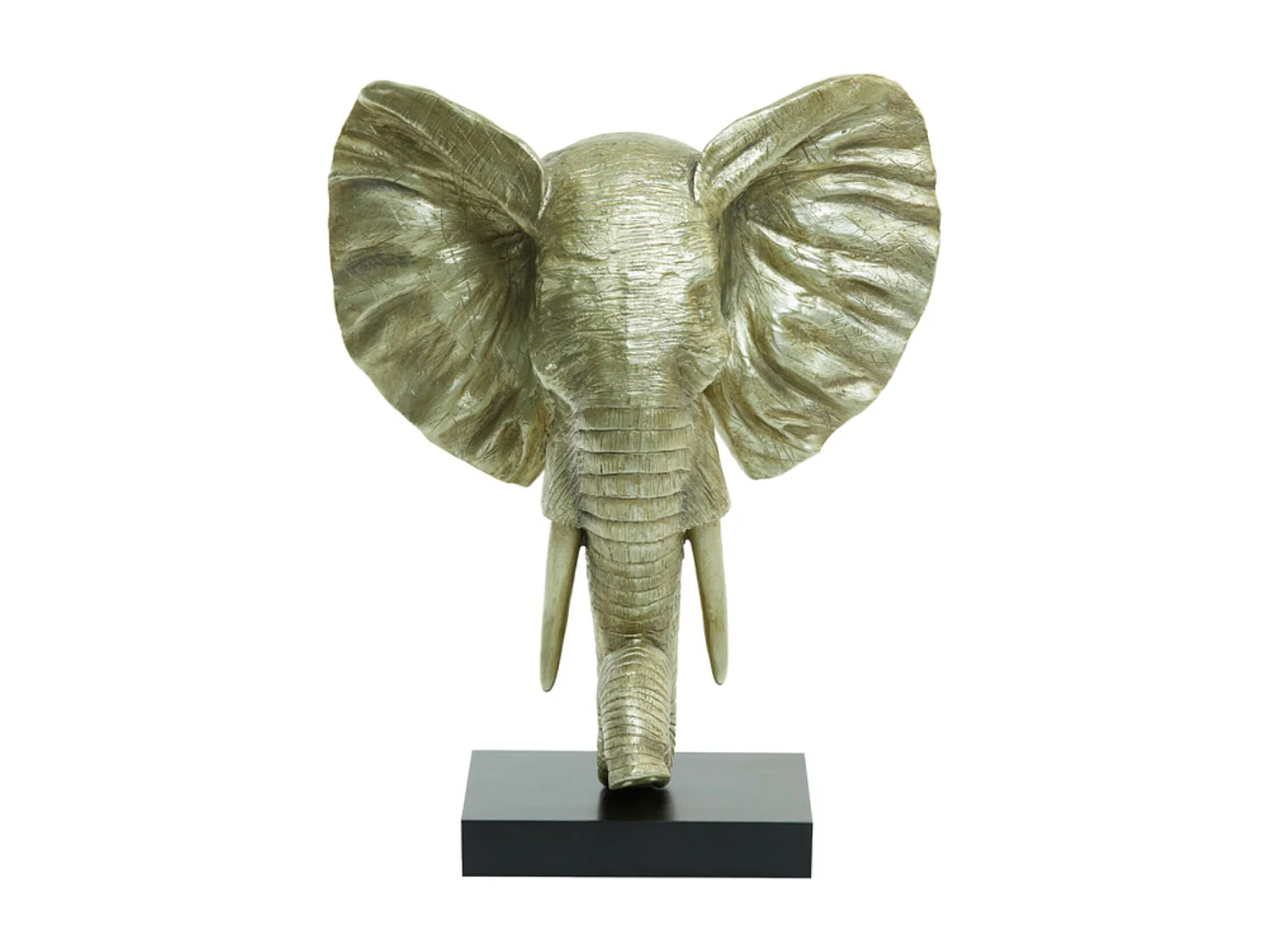 Ornement ÉLÉPHANT - 38,5x19,5x49cm - Doré