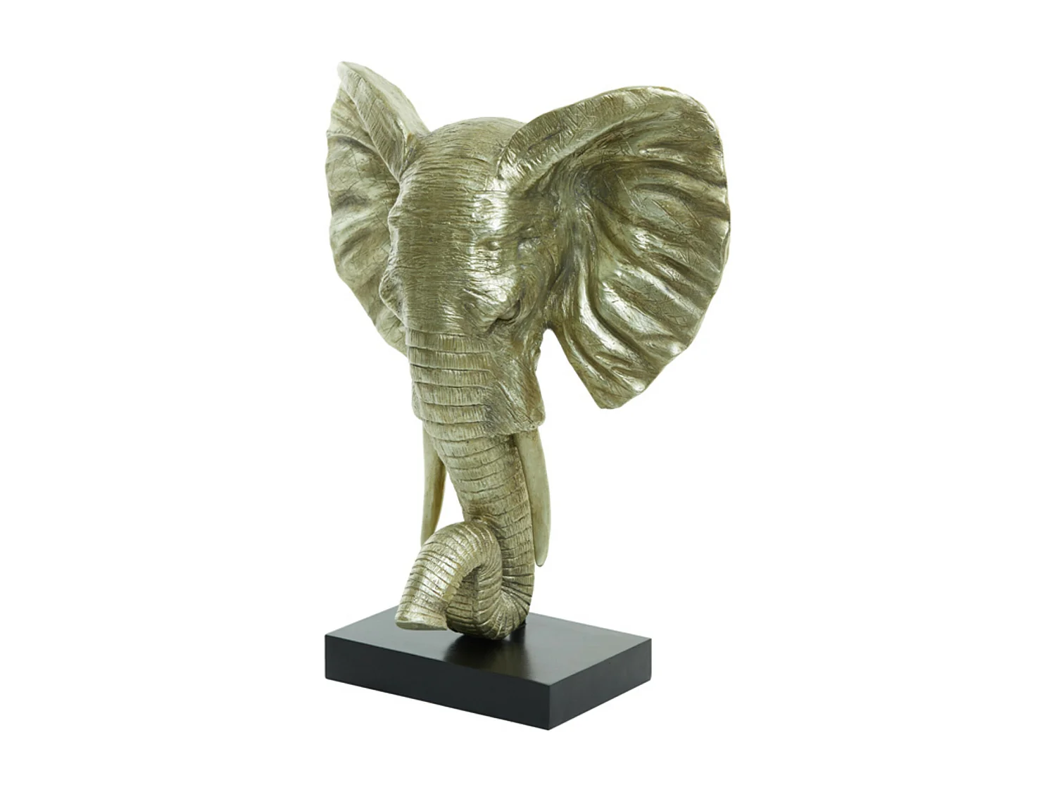 Ornement ÉLÉPHANT - 38,5x19,5x49cm - Doré