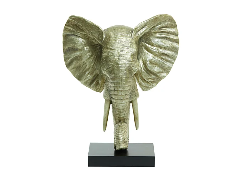 Ornement ÉLÉPHANT - 38,5x19,5x49cm - Doré