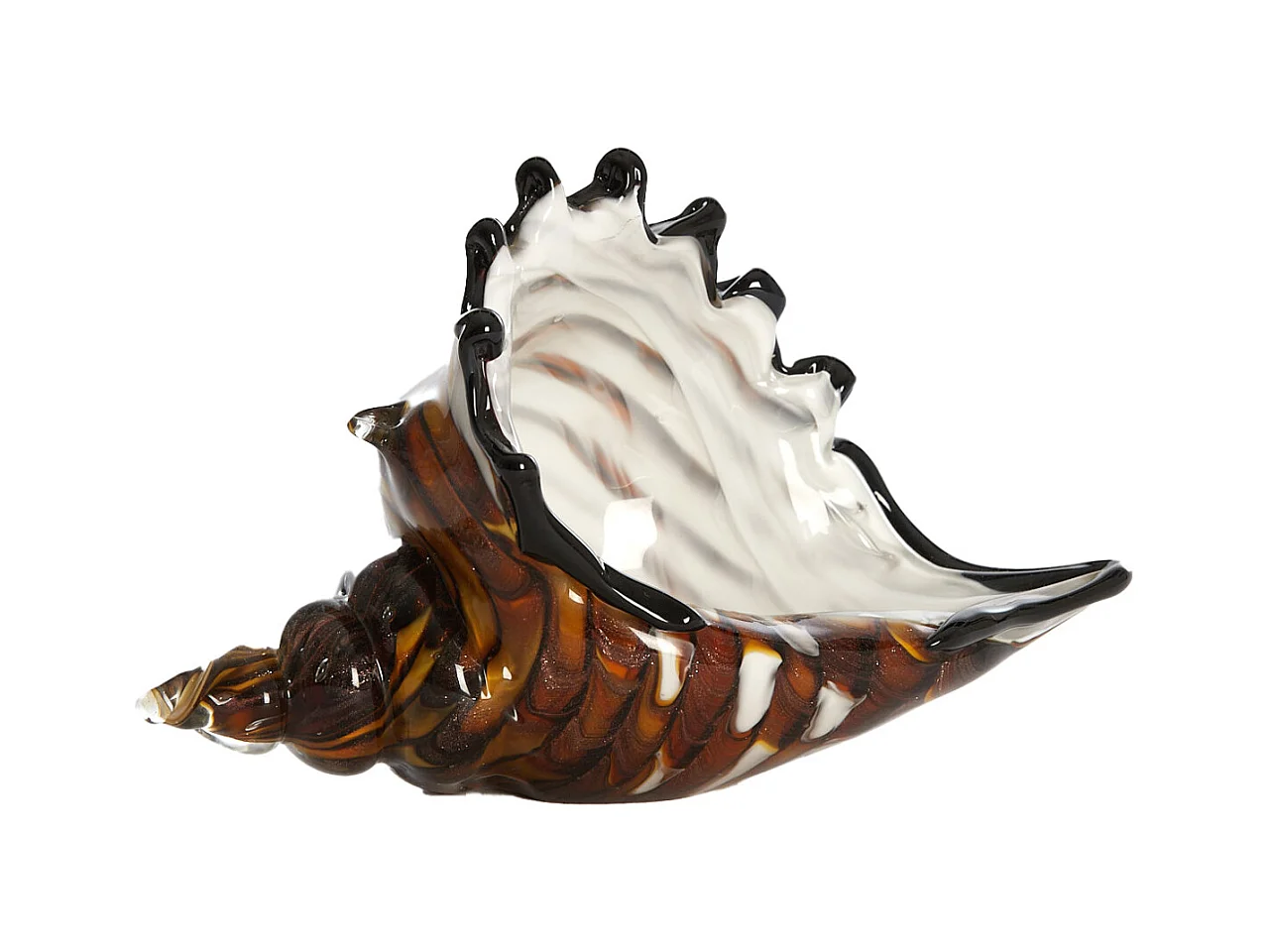 Ornament SHELL - 22x10x12cm - Bruin