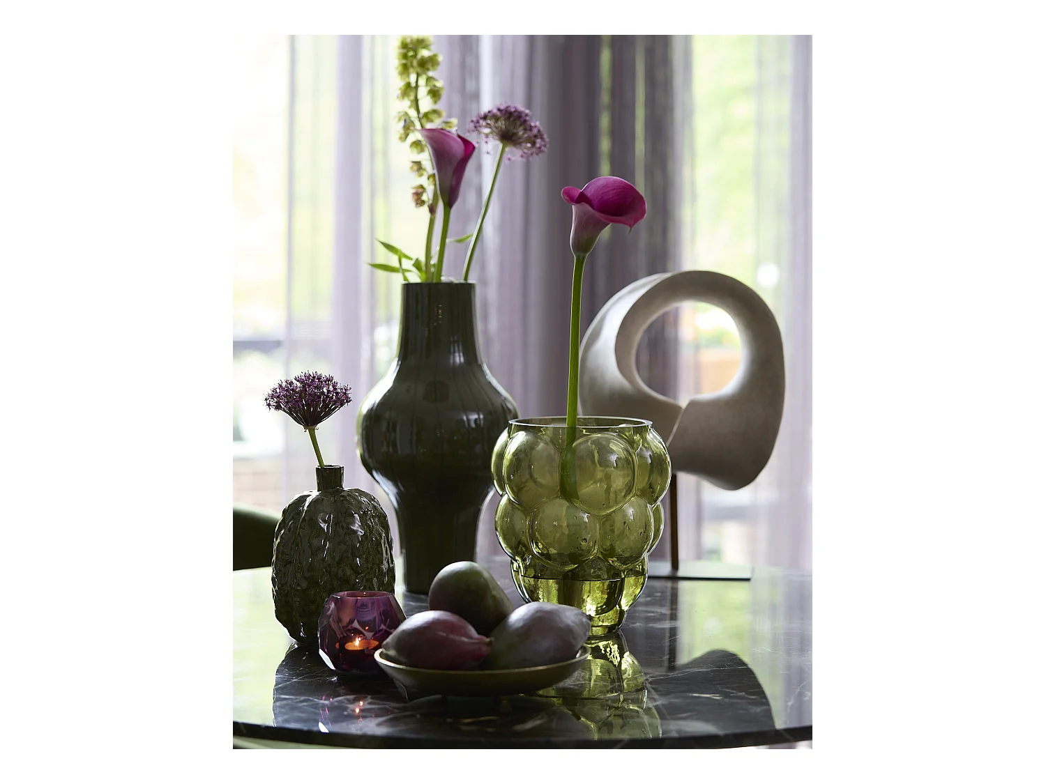 Ornement VODICE - 34x18x43cm - Marron