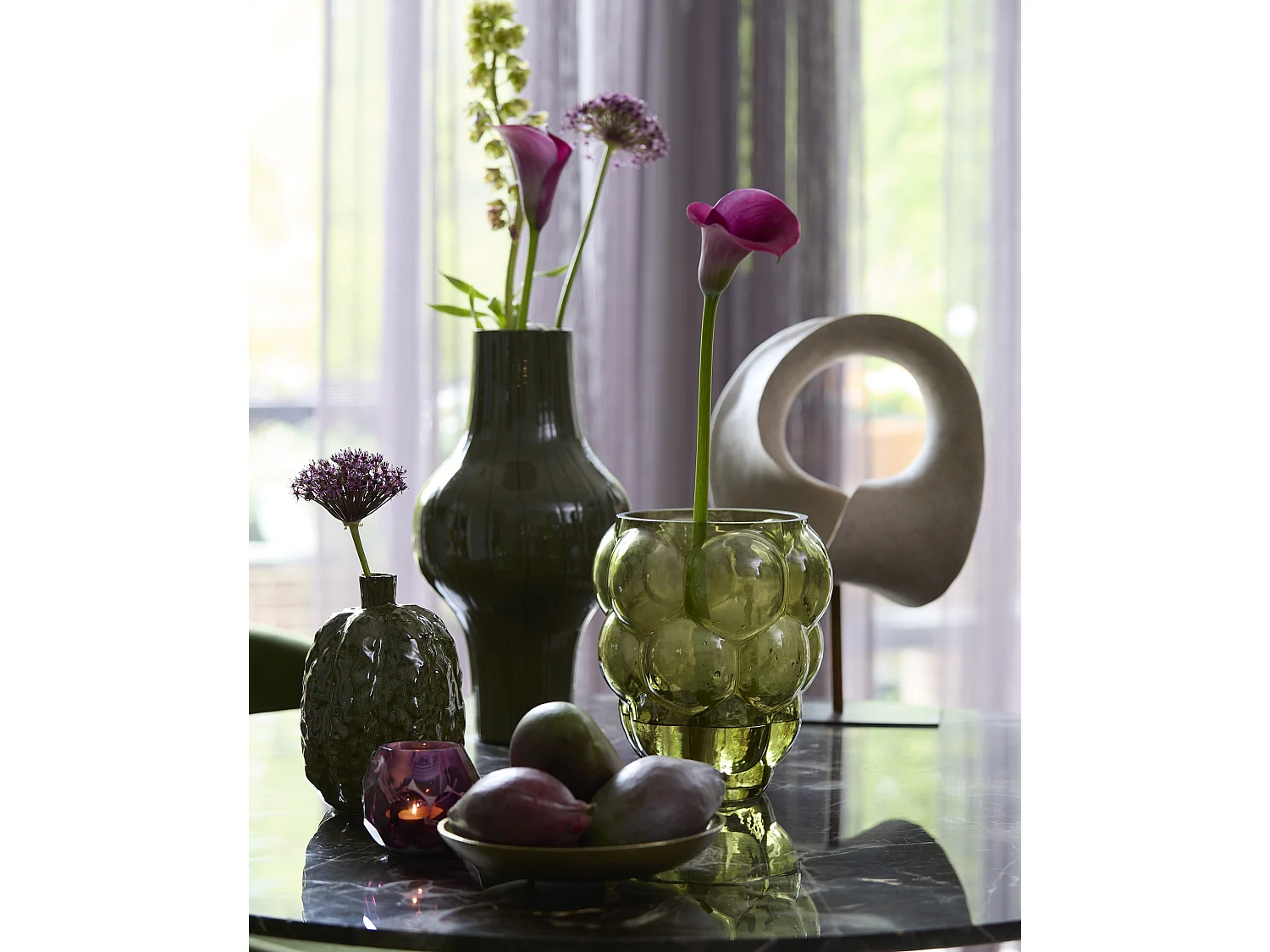 Ornement VODICE - 34x18x43cm - Marron