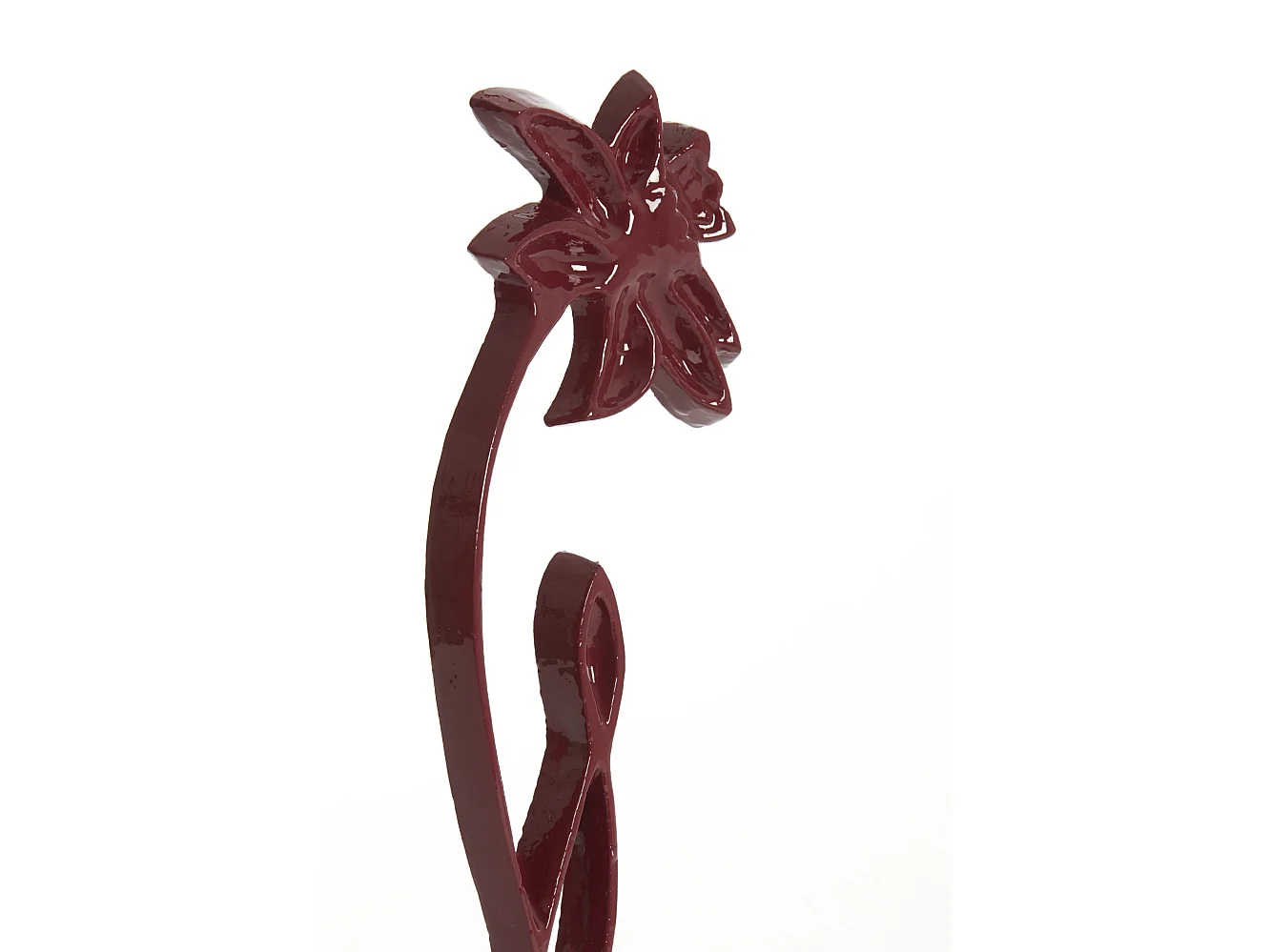 Ornement JONQUILLE - 12x7,5x40cm - Rouge