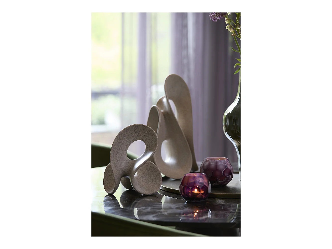 Ornement ZAZINA - 20,5x19x39cm - Marron