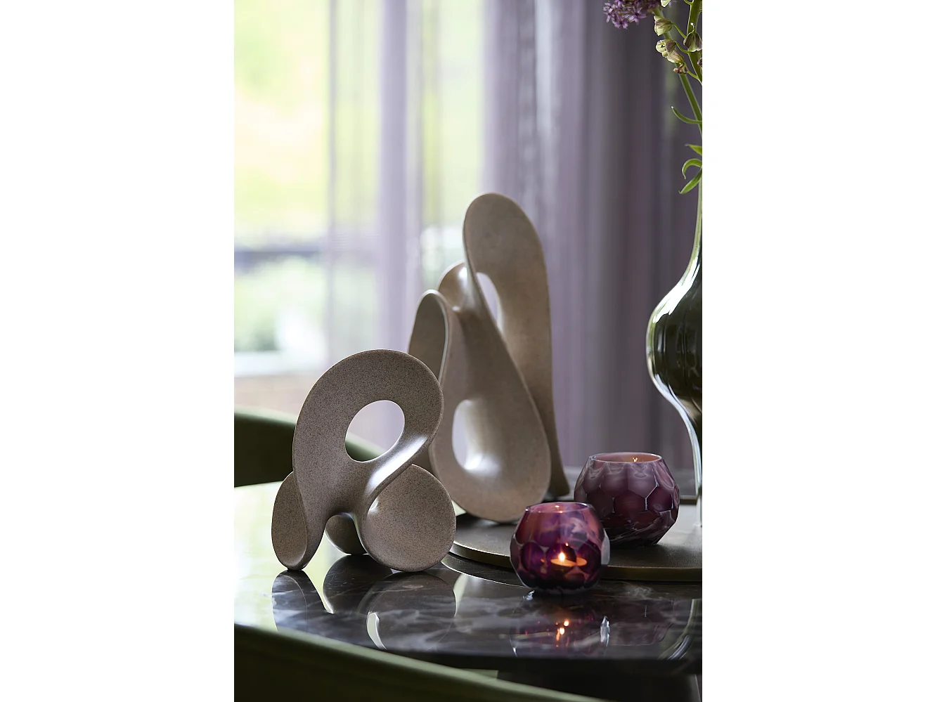 Ornement ZAZINA - 20,5x19x39cm - Marron