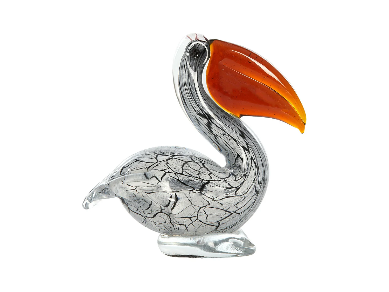 Ornement PÉLICAN - 14,5x8x15,5cm - Blanc