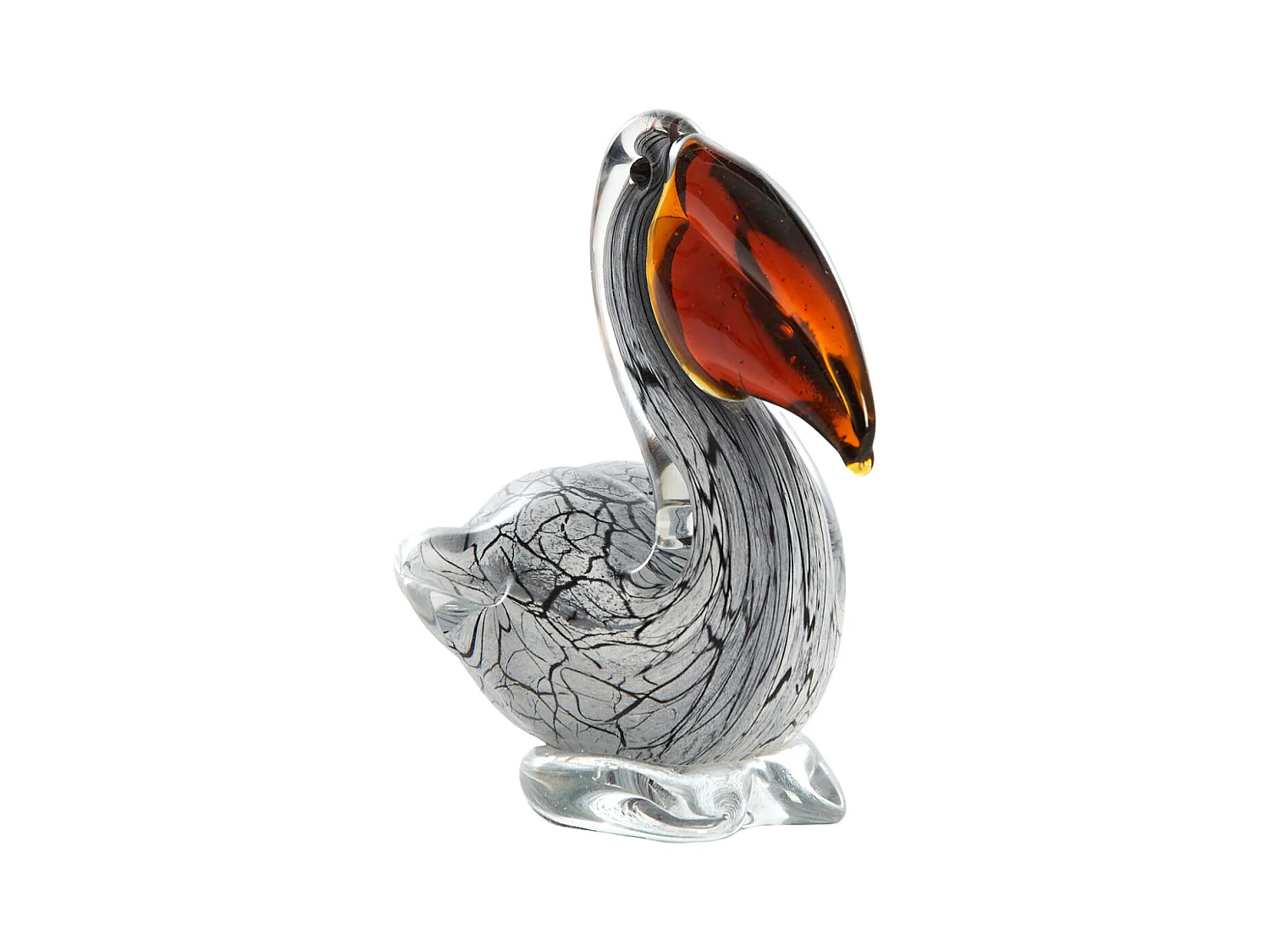 Ornement PÉLICAN - 14,5x8x15,5cm - Blanc