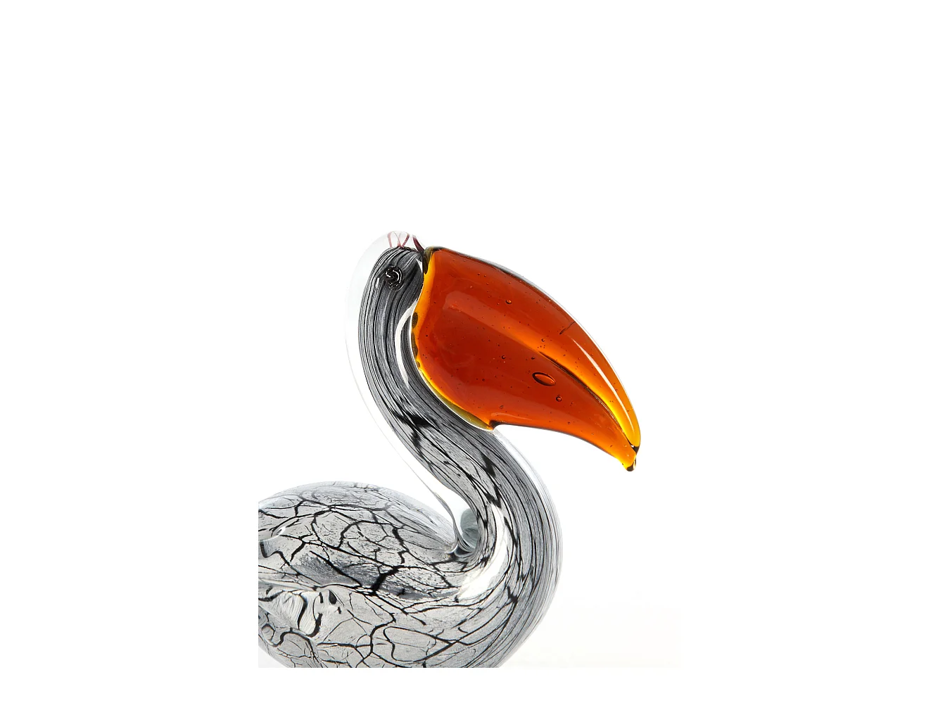 Ornement PÉLICAN - 14,5x8x15,5cm - Blanc