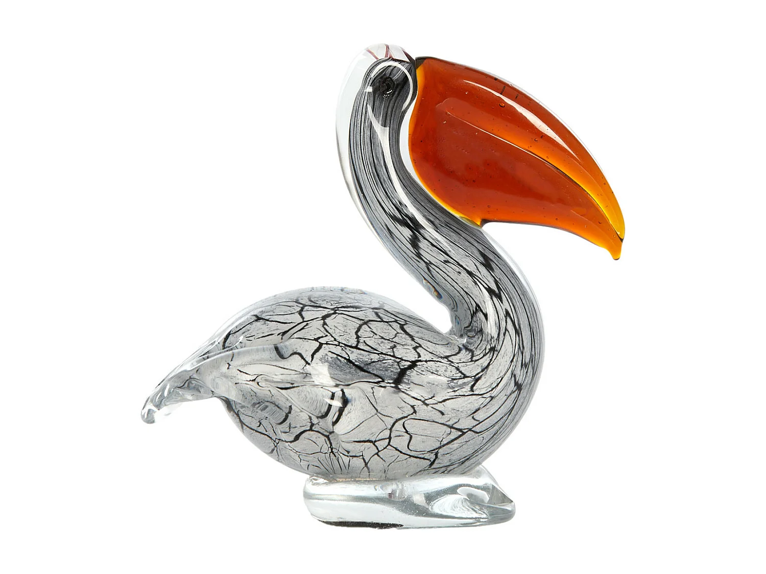 Ornement PÉLICAN - 14,5x8x15,5cm - Blanc