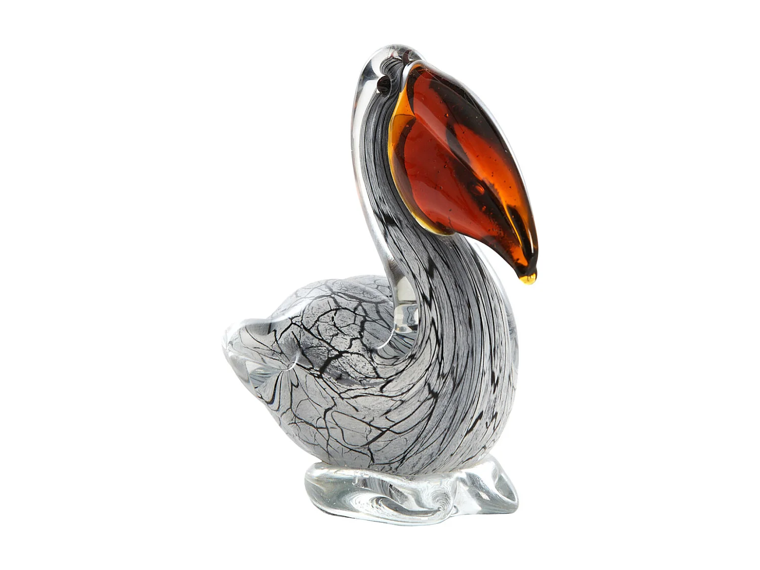 Ornement PÉLICAN - 14,5x8x15,5cm - Blanc