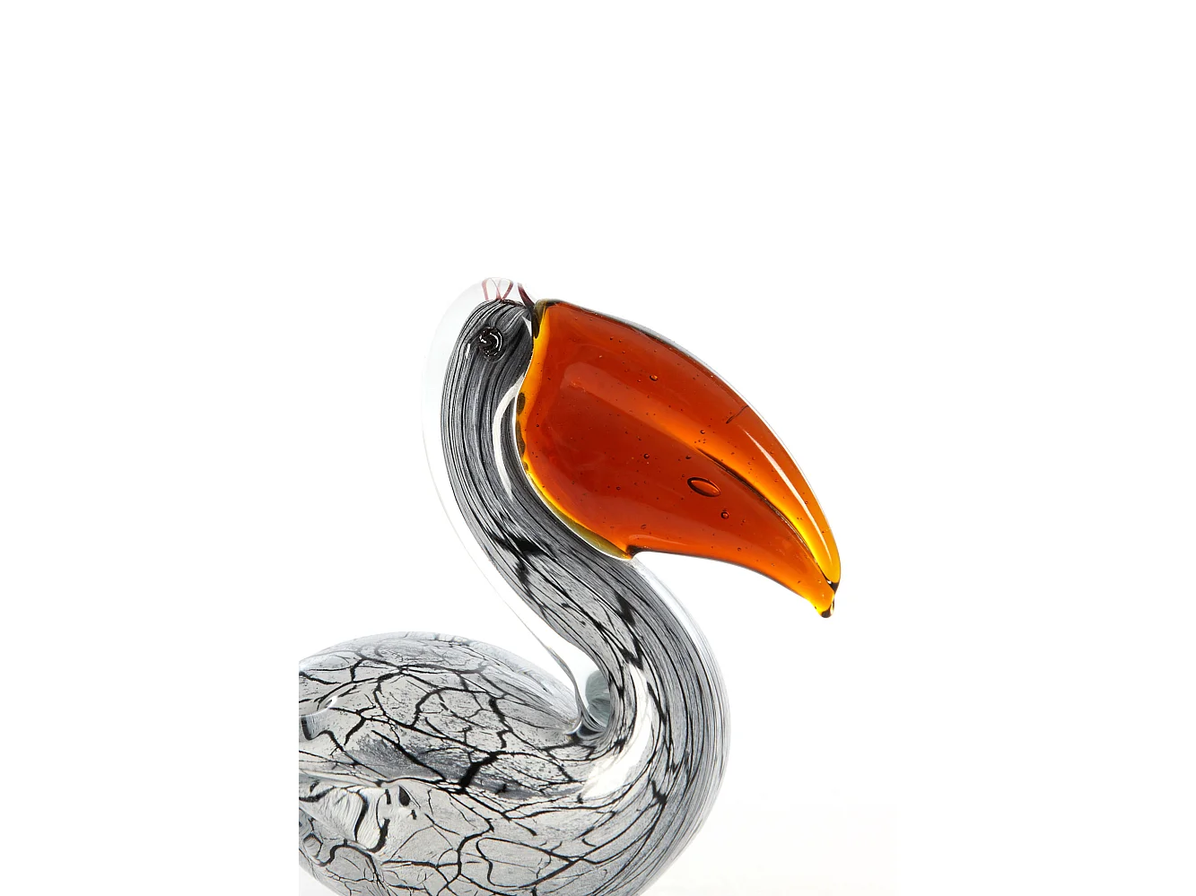 Ornement PÉLICAN - 14,5x8x15,5cm - Blanc