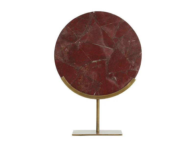 Ornement GOUYA - 35x12x50cm - Rouge