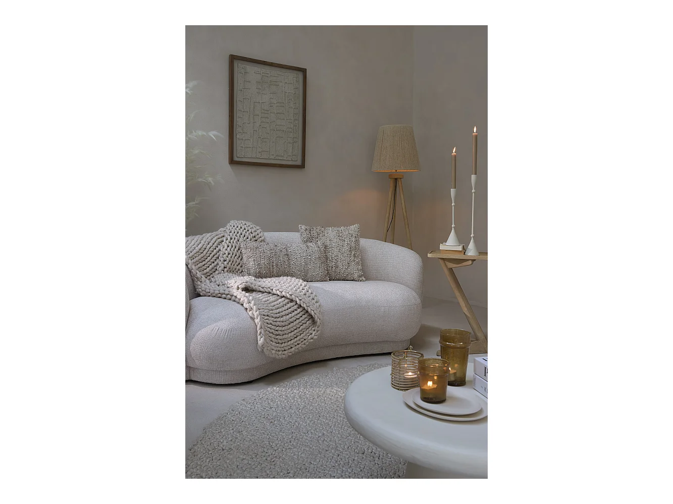 Ornament HAIPA - 74x2x90cm - Wit