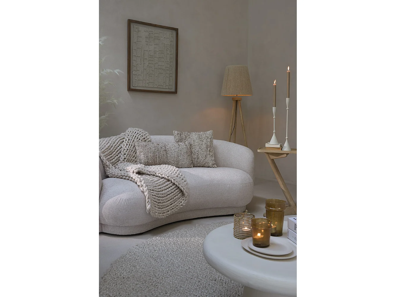 Ornement HAIPA - 74x2x90cm - Blanc