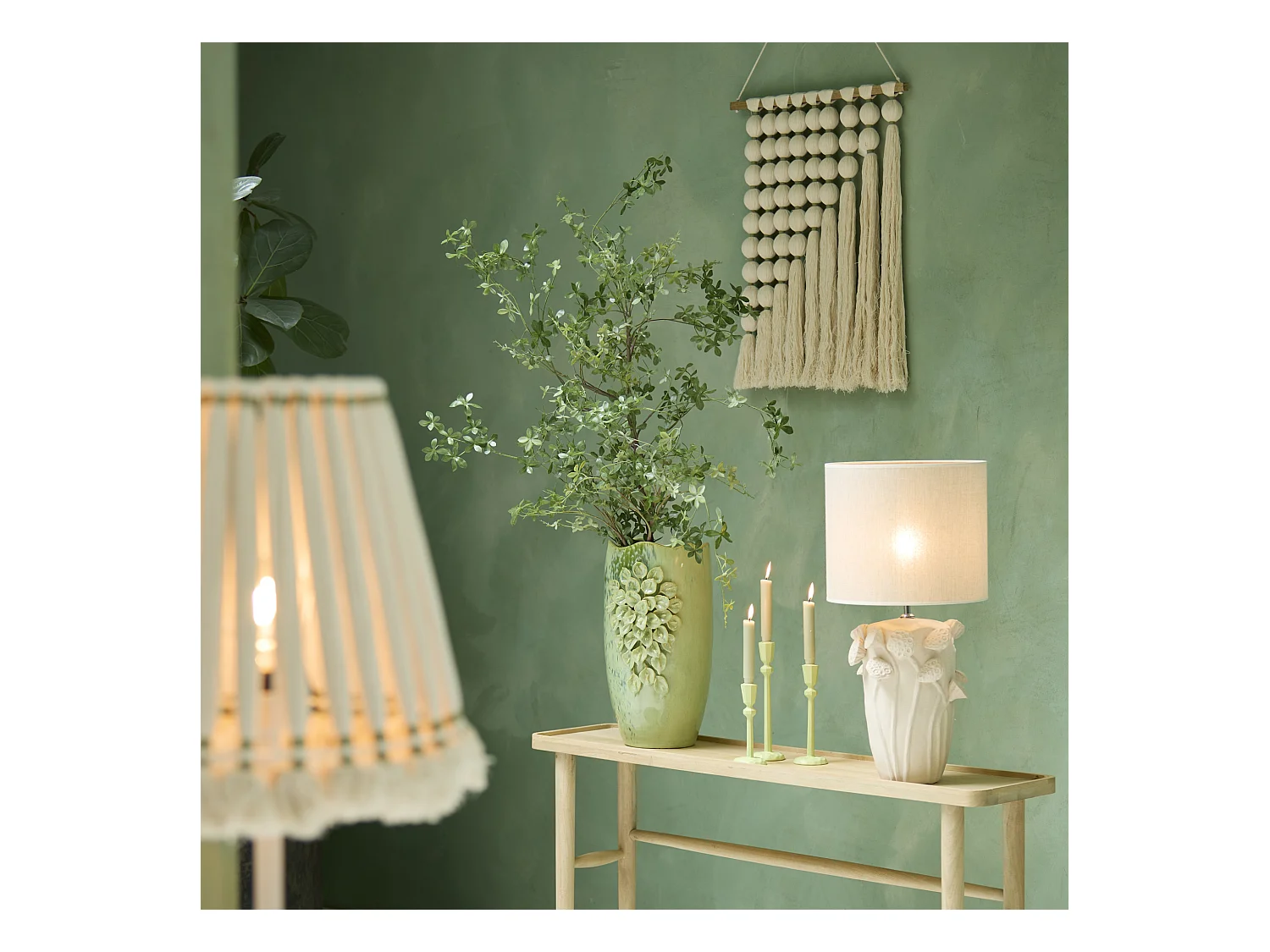 Ornament WARD - 60x4x76cm - Wit