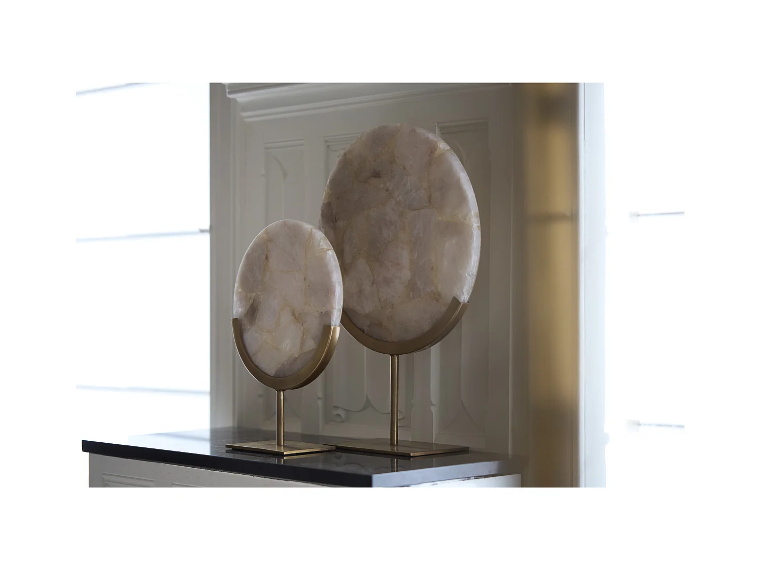 Ornement GOUYA - 35x12x50cm - Gris