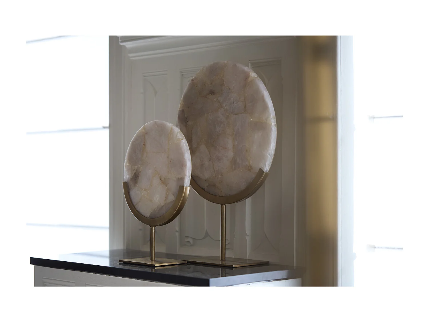 Ornement GOUYA - 35x12x50cm - Gris