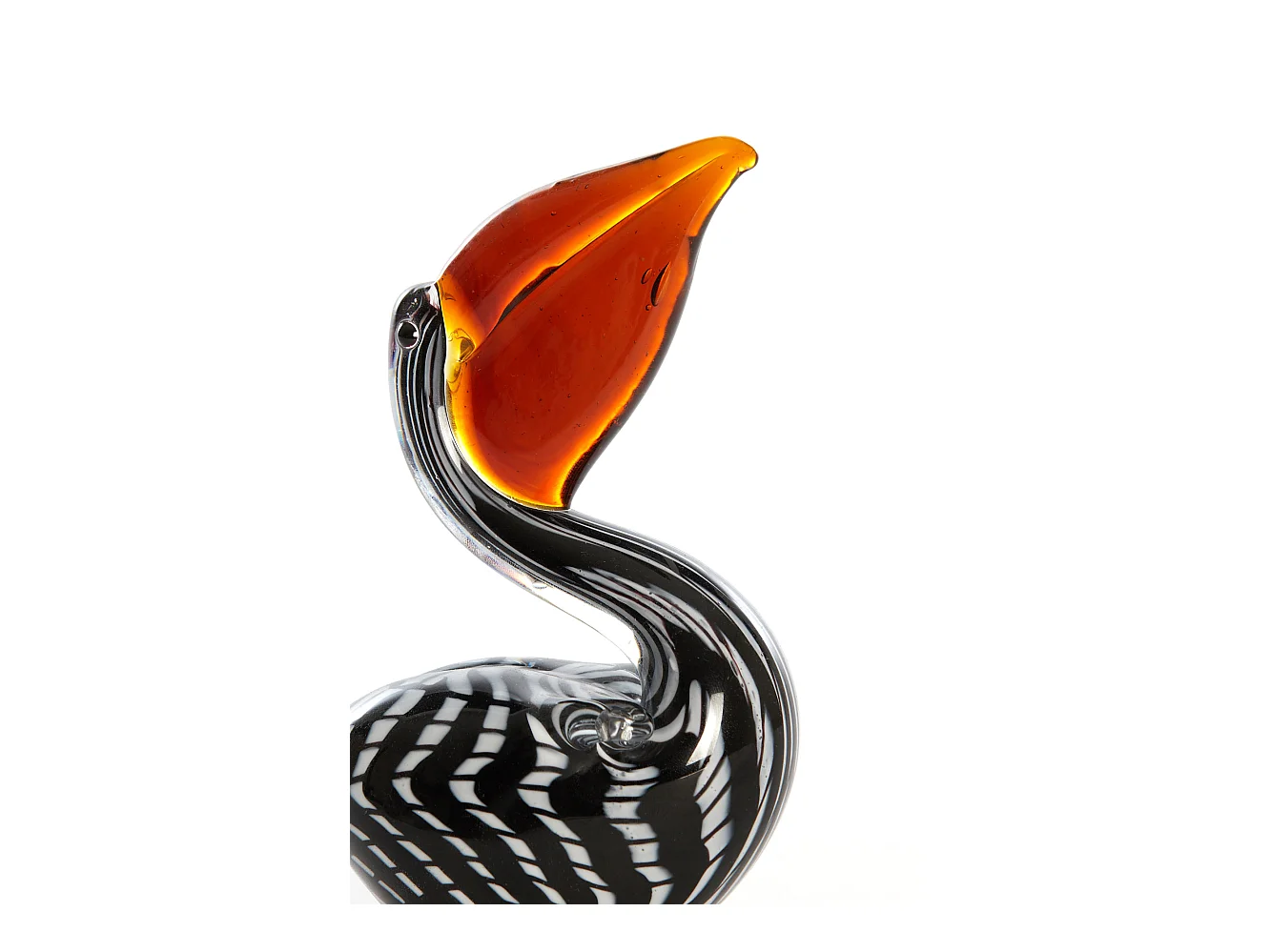 Ornement PELICAN - 13x7x19cm - Noir