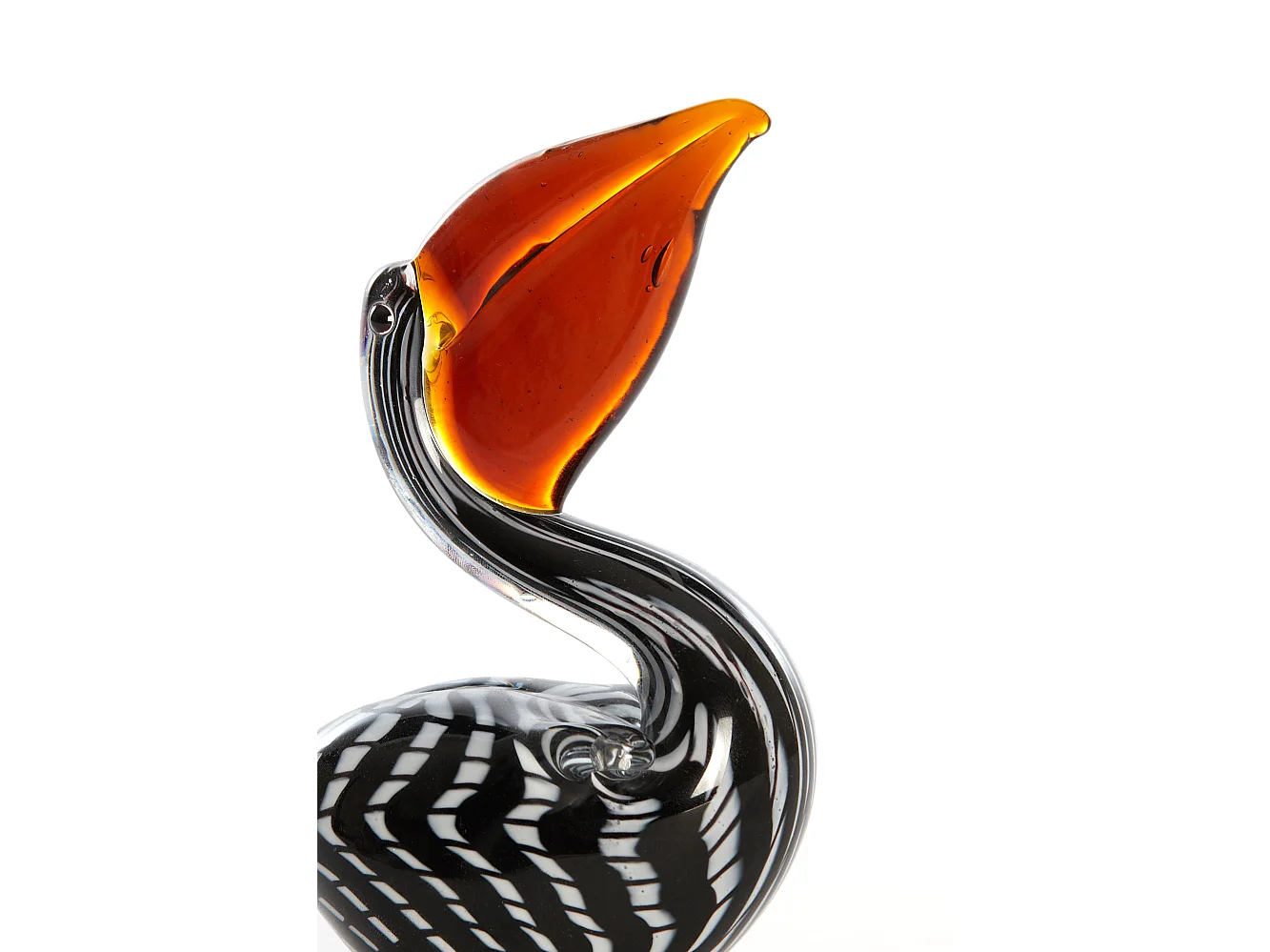 Ornement PELICAN - 13x7x19cm - Noir