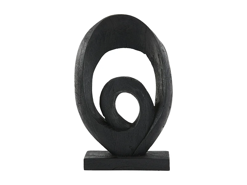 Ornament RANDA - 30x9x46cm - Zwart