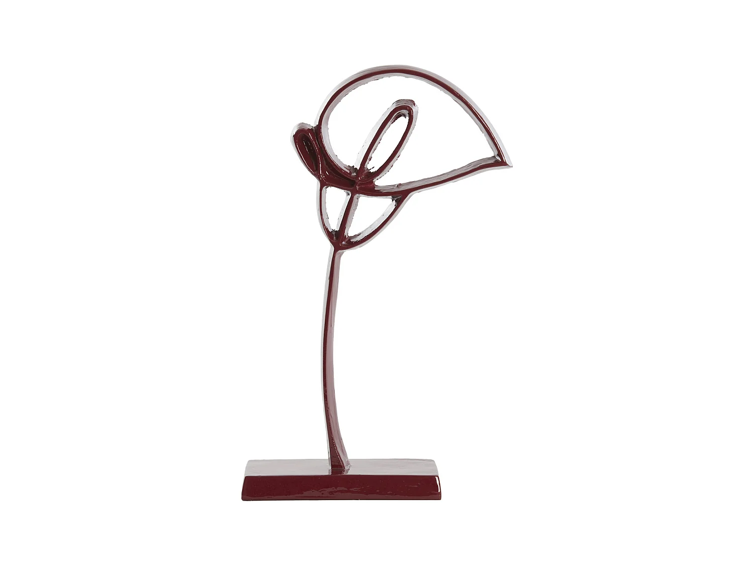 Ornement CALLA - 19x8x38cm - Rouge