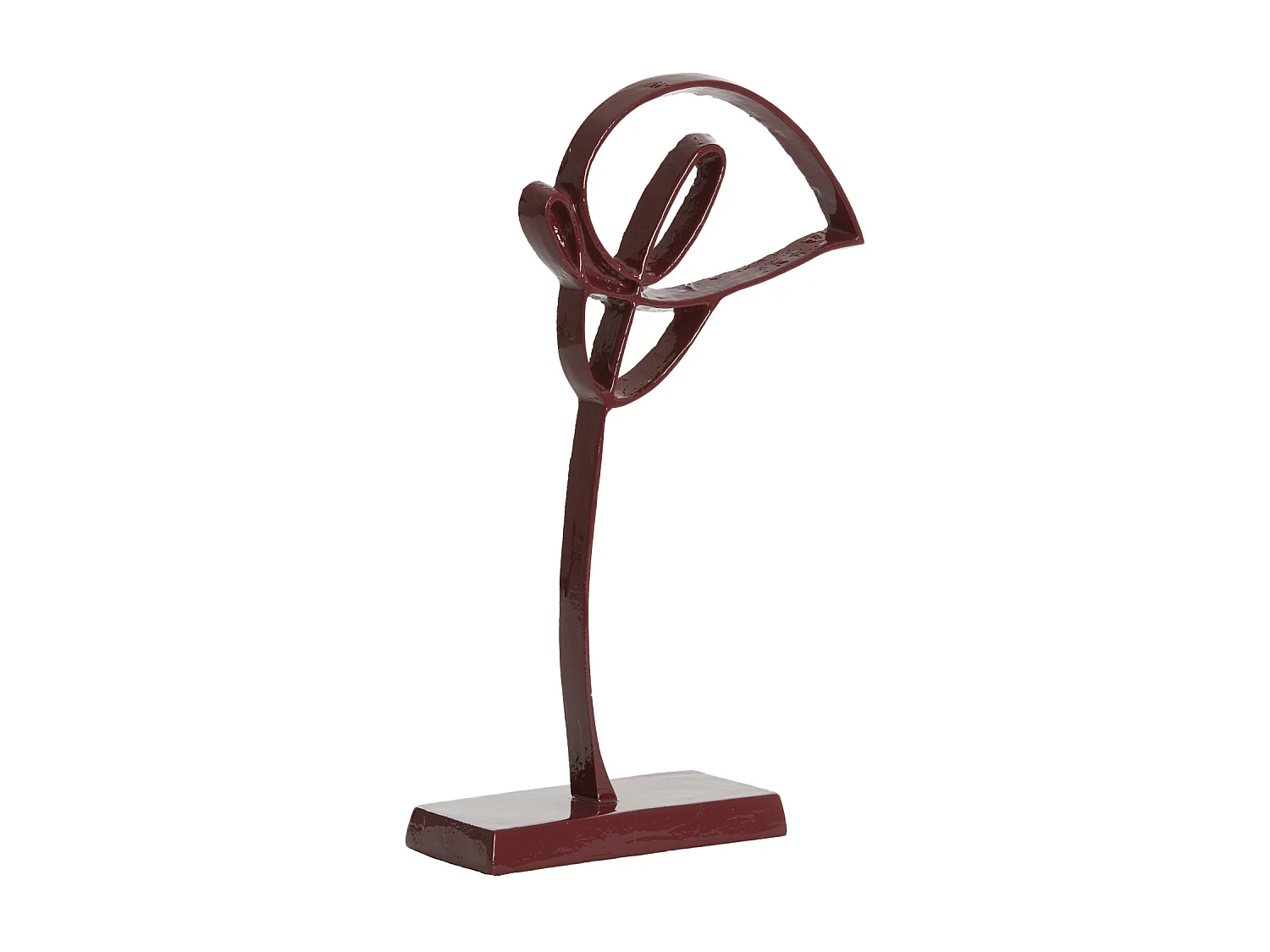 Ornement CALLA - 19x8x38cm - Rouge