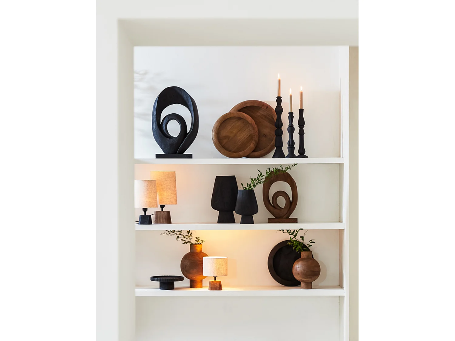 Adorno RANDA - 30x9x46cm - Marrón