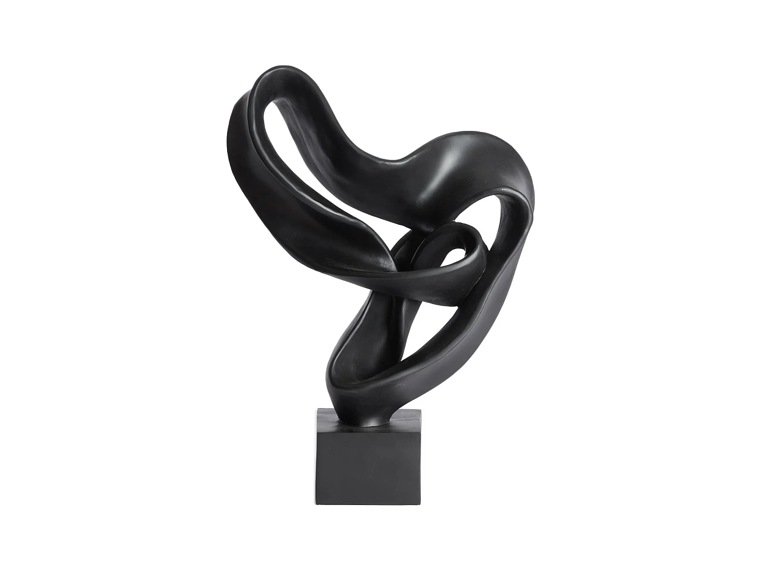 Ornament KAJAN - 33x14.5x44.5cm - Zwart