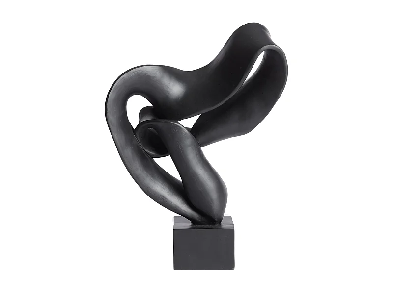 Ornement KAJAN - 33x14,5x44,5cm - Noir