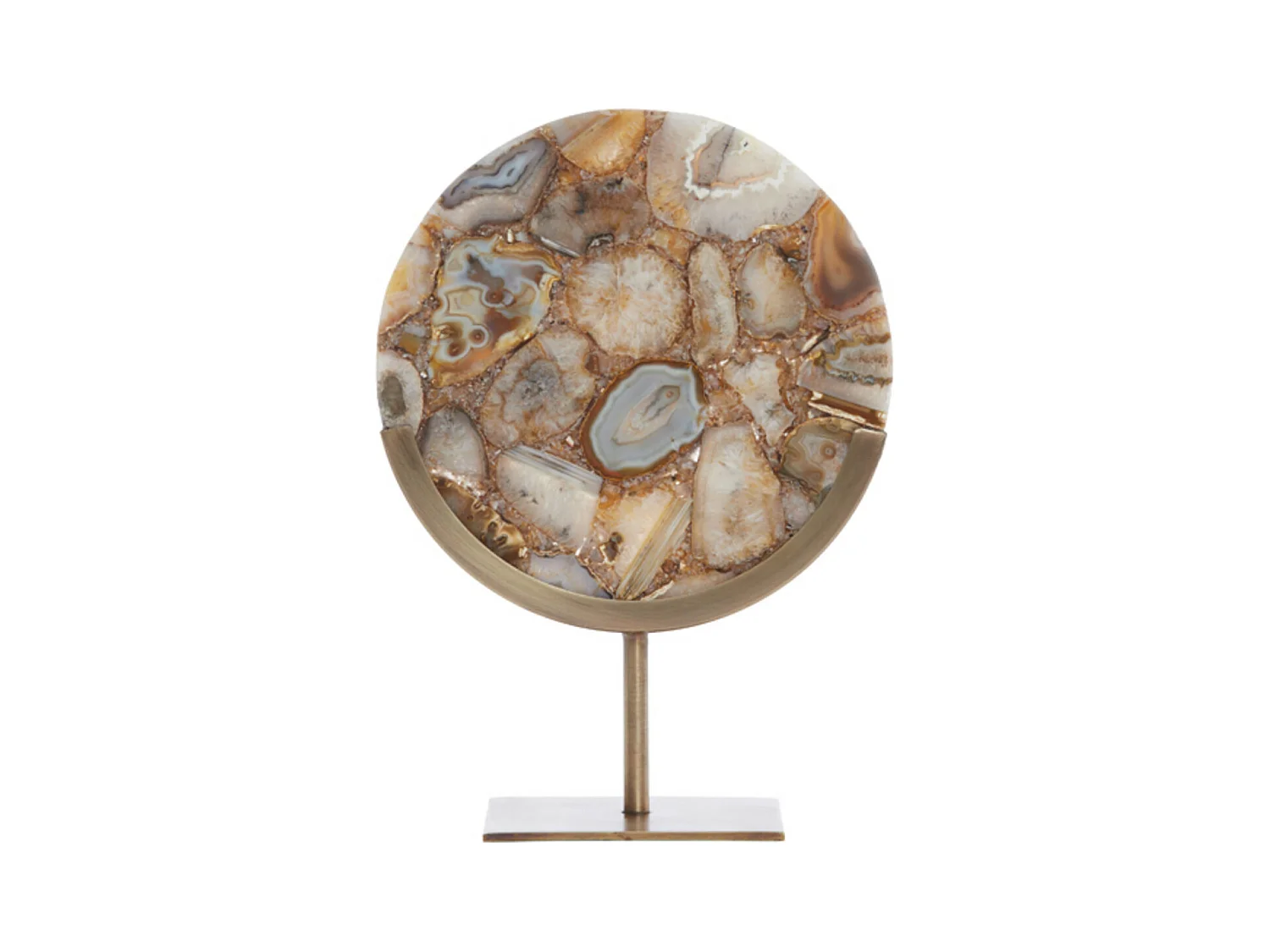 Ornement GOUYA - 25x10x35cm - Jaune