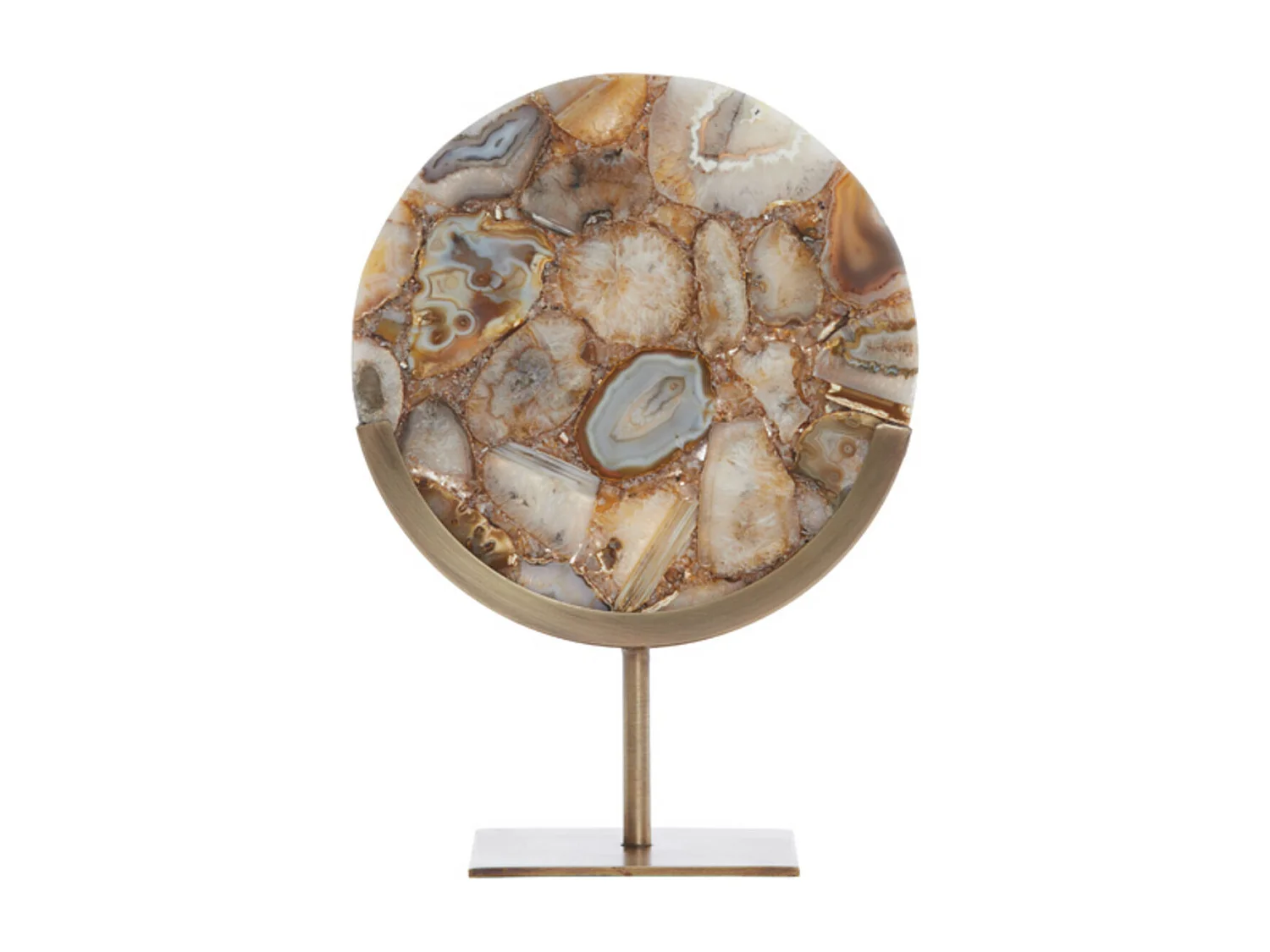 Ornement GOUYA - 25x10x35cm - Jaune