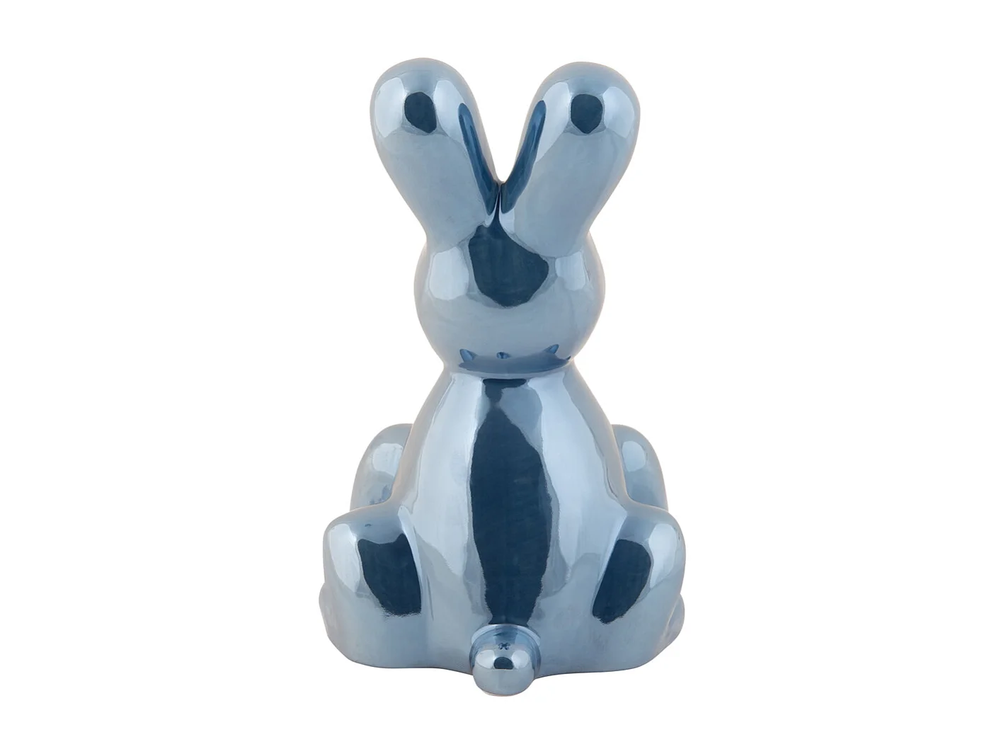 Image Lapin - Plaqué bleu foncé