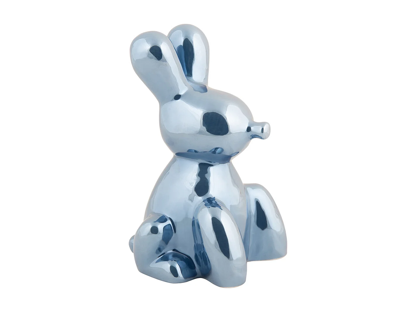 Image Lapin - Plaqué bleu foncé