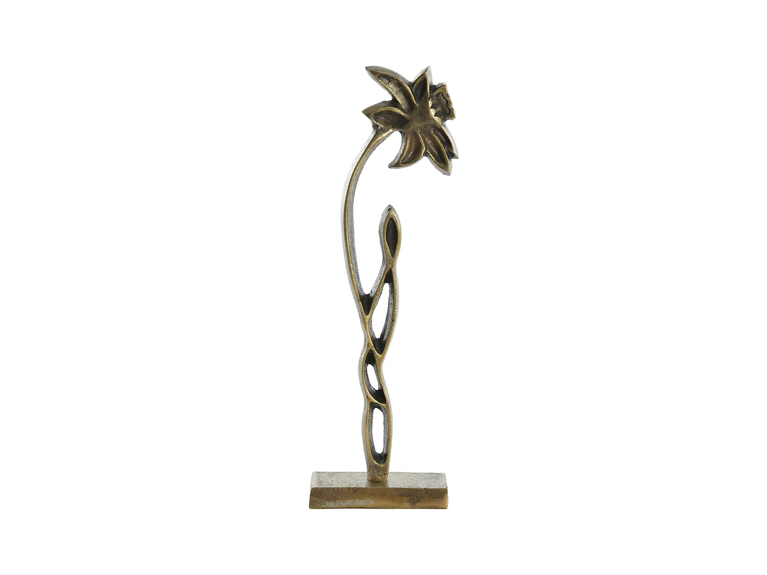 Ornement JONQUILLE - 12x7,5x40cm - Bronze