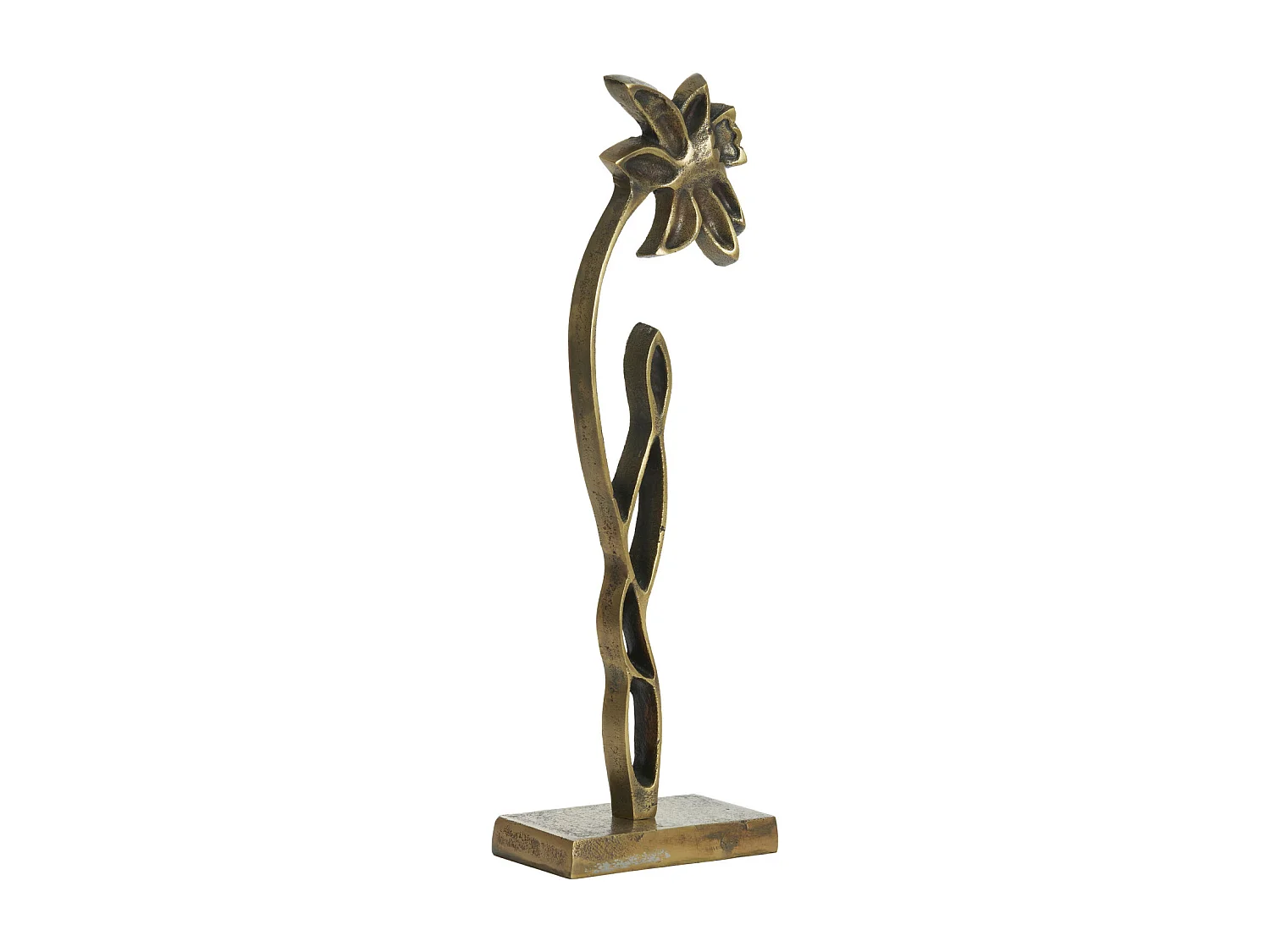 Ornement JONQUILLE - 12x7,5x40cm - Bronze