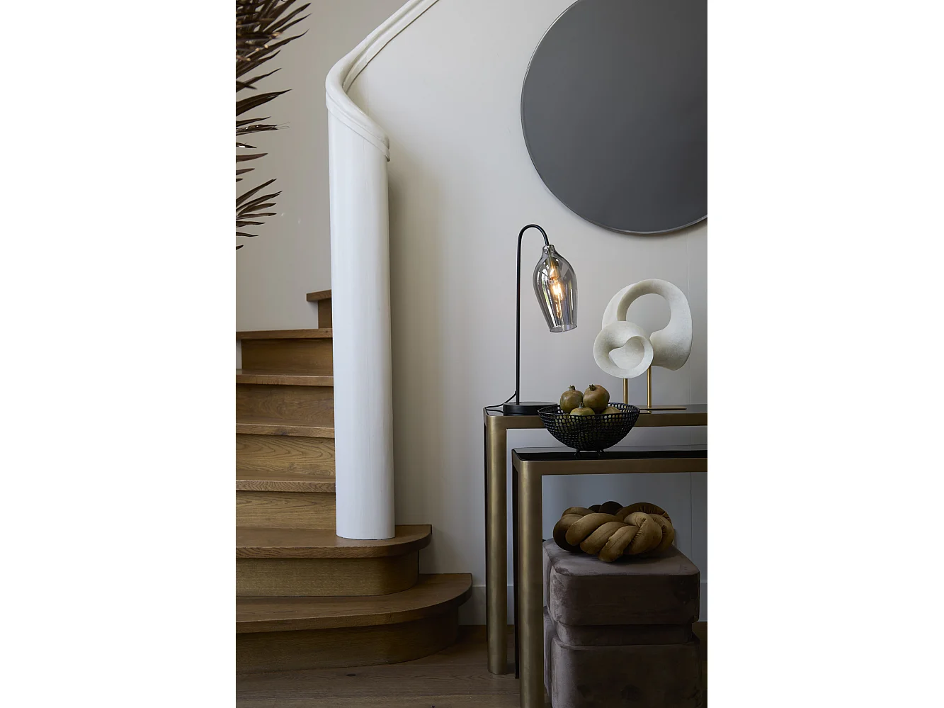 Ornement VODICE - 34x18x43cm - Blanc