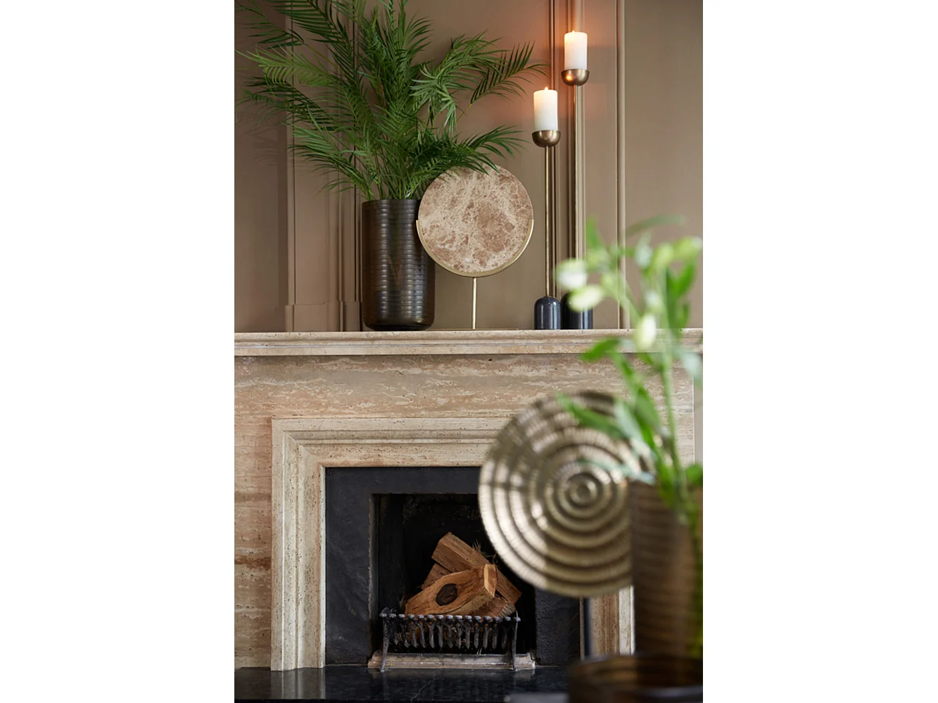 Ornament MORENO - 35x10x51,5cm - Braun