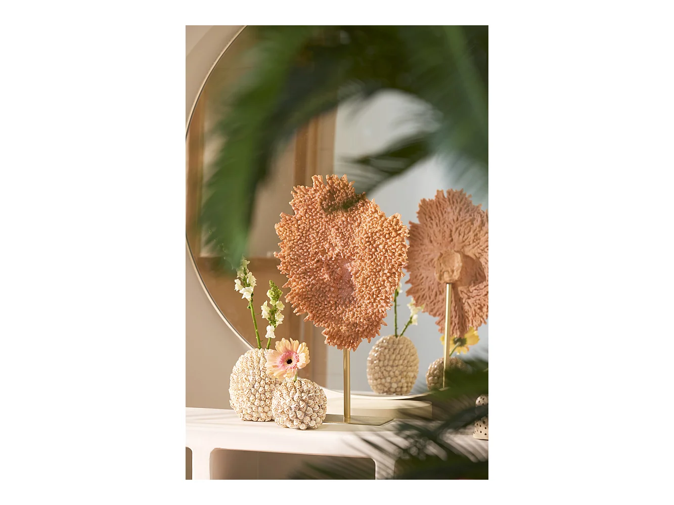 Ornament CORAL - 37x31x61.5cm - Oranje