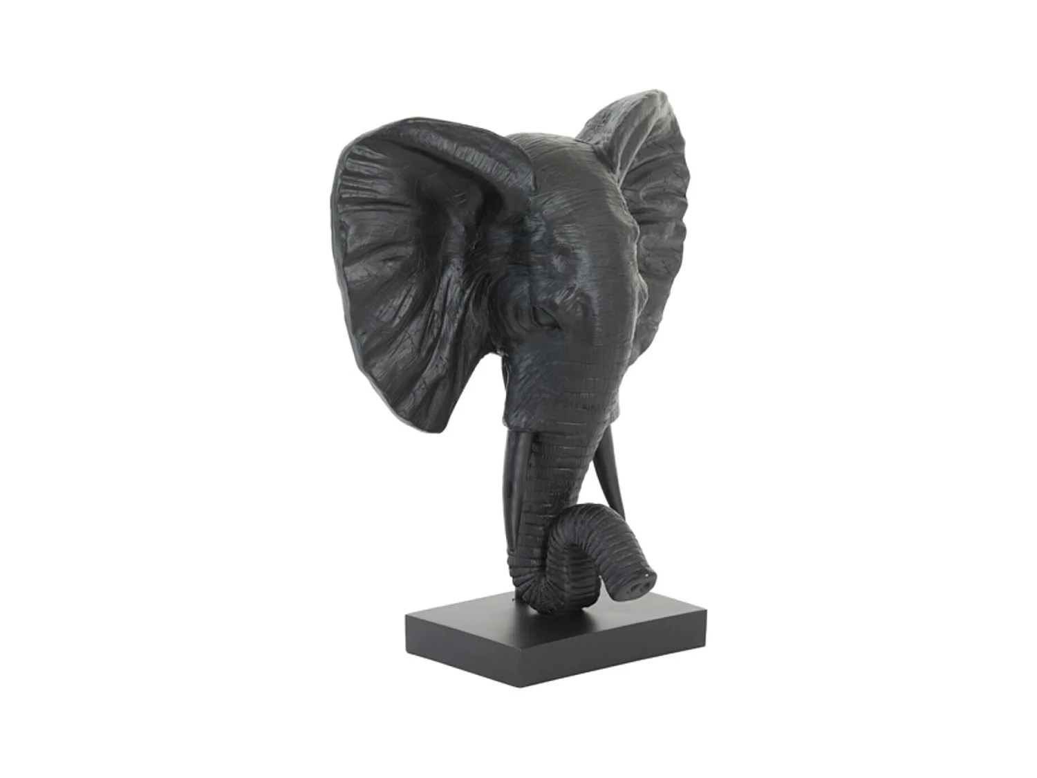 Ornement ÉLÉPHANT - 30x15x35,5cm - Noir
