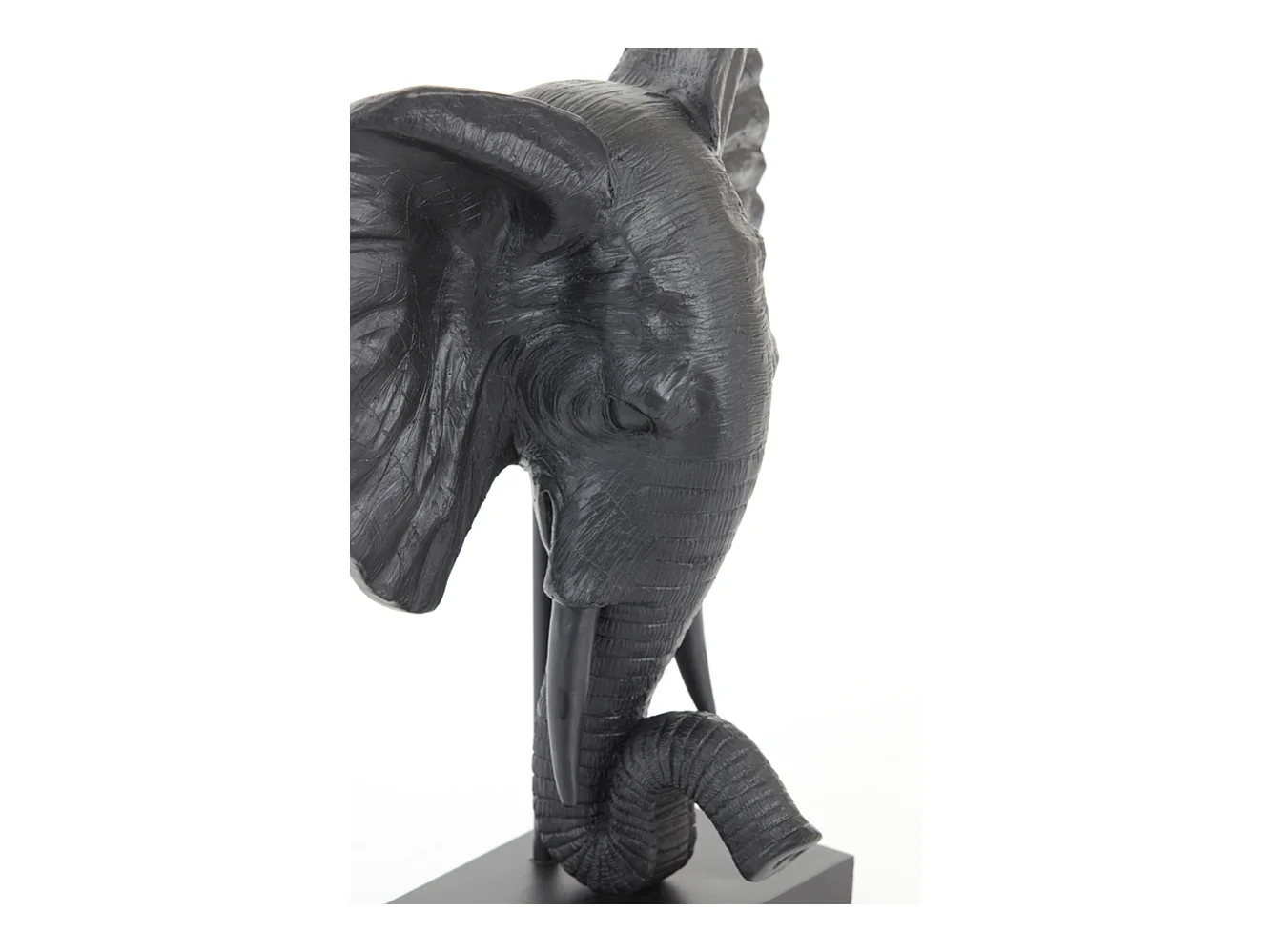 Ornement ÉLÉPHANT - 30x15x35,5cm - Noir