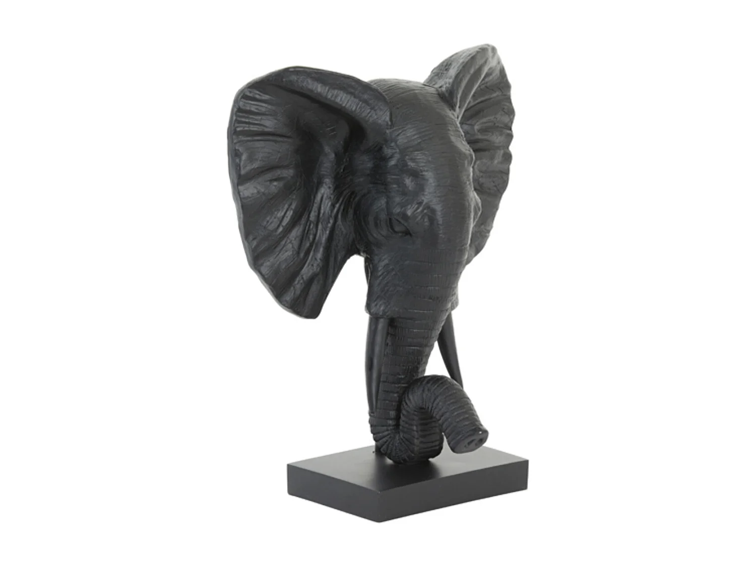 Ornement ÉLÉPHANT - 30x15x35,5cm - Noir