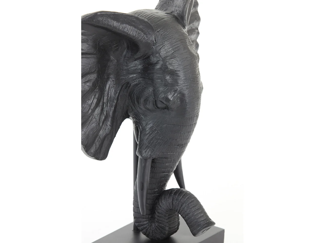 Ornement ÉLÉPHANT - 30x15x35,5cm - Noir