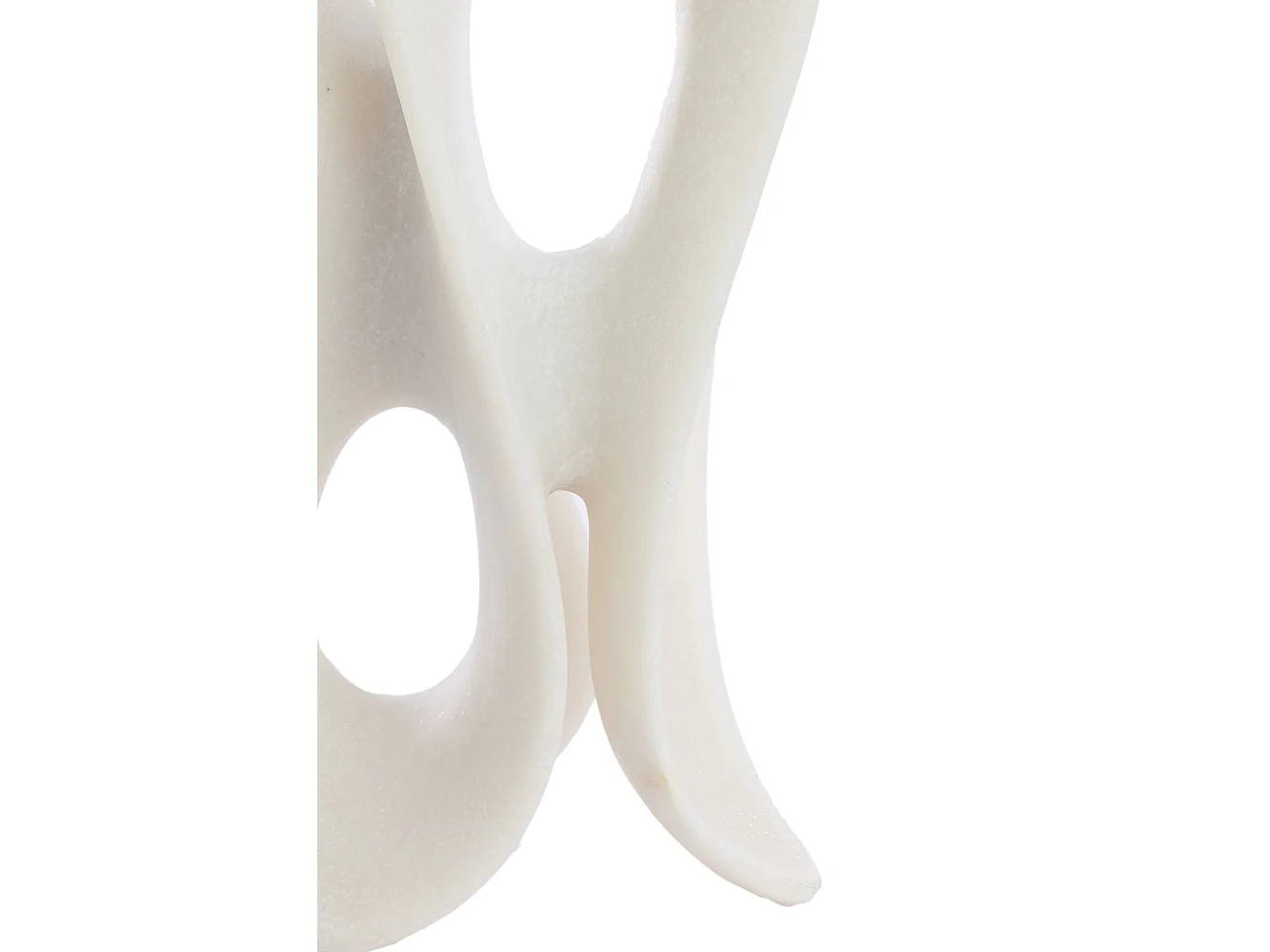 Ornement ZAZINA - 20,5x19x39cm - Blanc