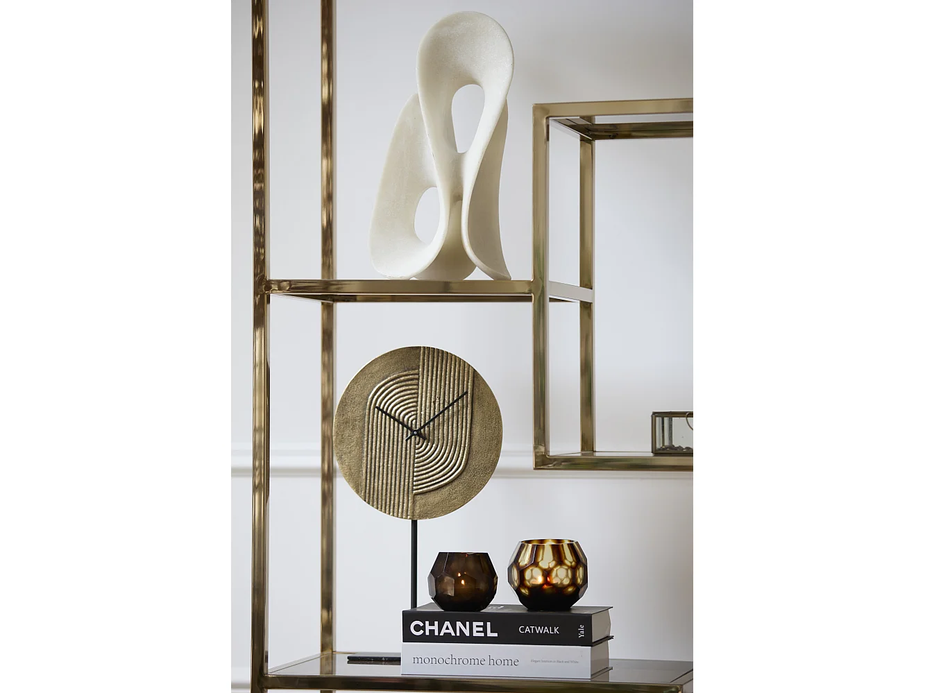 Ornement ZAZINA - 20,5x19x39cm - Blanc