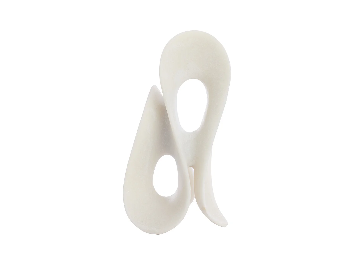 Ornement ZAZINA - 20,5x19x39cm - Blanc