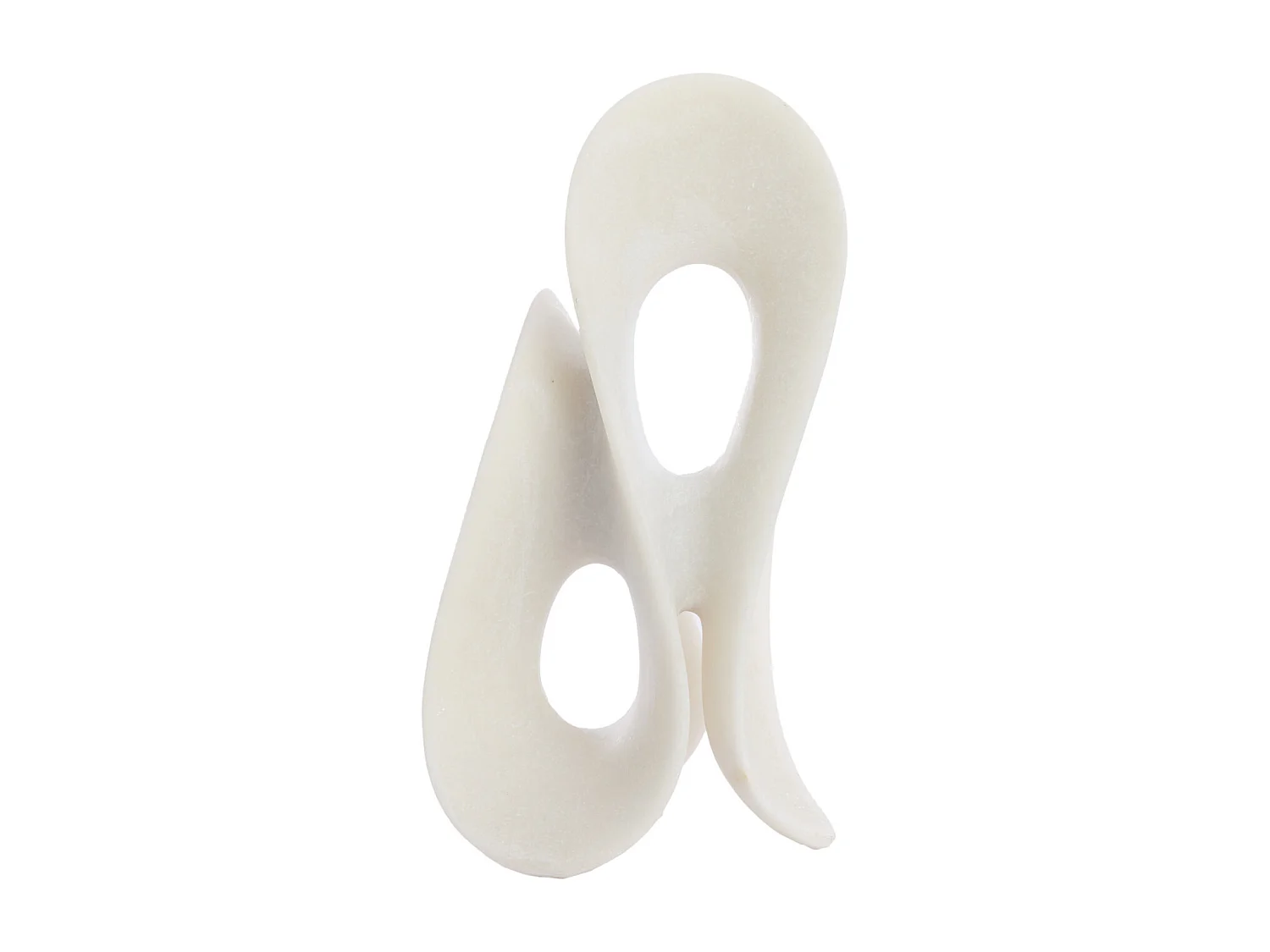 Ornement ZAZINA - 20,5x19x39cm - Blanc