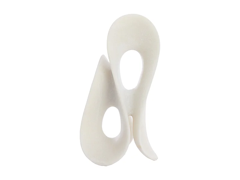 Adorno ZAZINA - 20,5x19x39cm - Blanco