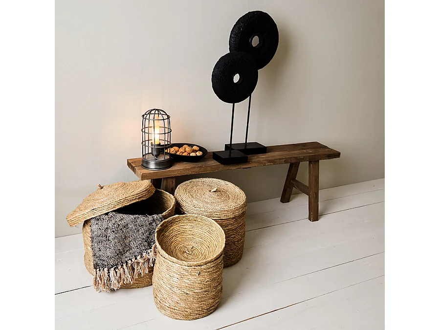 Ornement OLUMI - 28x10,5x65,5cm - Noir