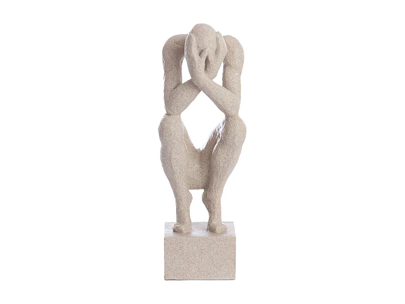 Ornement LOVINAC - 16x19x47cm - Marron